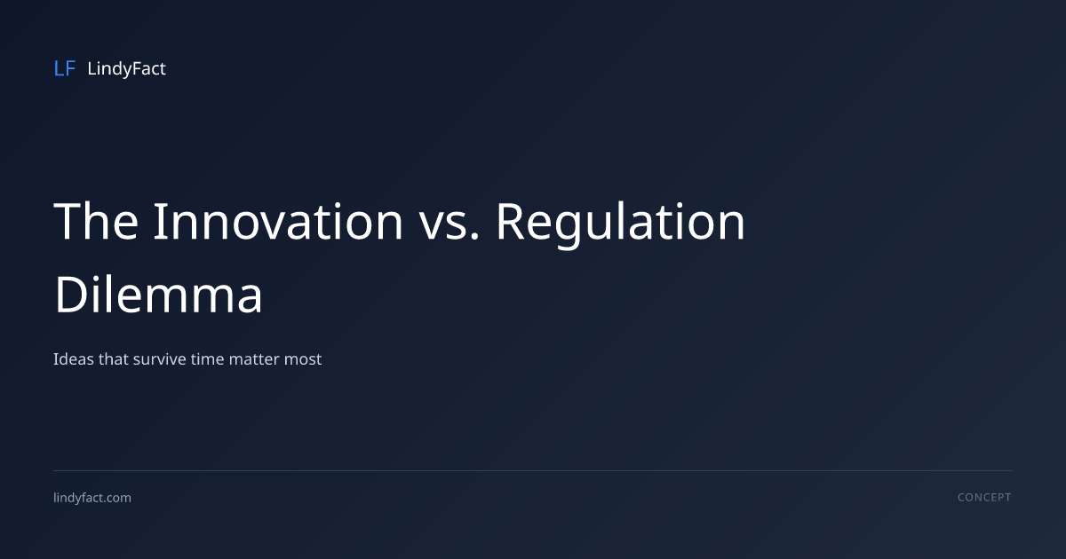 The Innovation vs. Regulation Dilemma | Lindy Library • LindyFact
